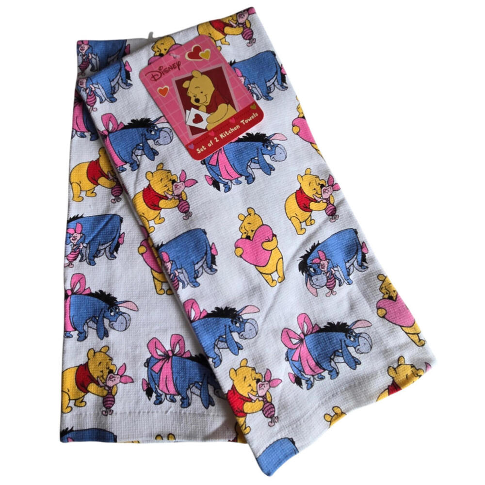 Disney Pooh & Eeyore Kitchen Towels Set Piglet Kitchen Housewarming Gift NWT